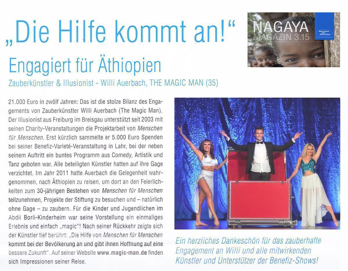 Zauberer Nagaja Magazin Zauberer hilft Äthiopien