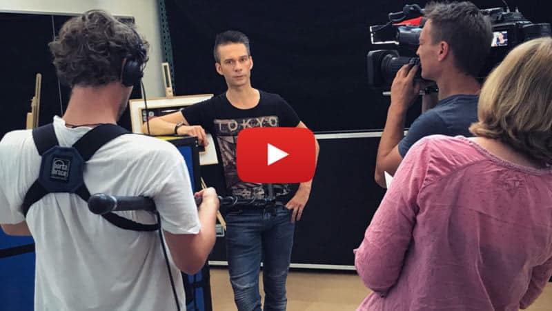 Fernsehen berichtet über den Magier