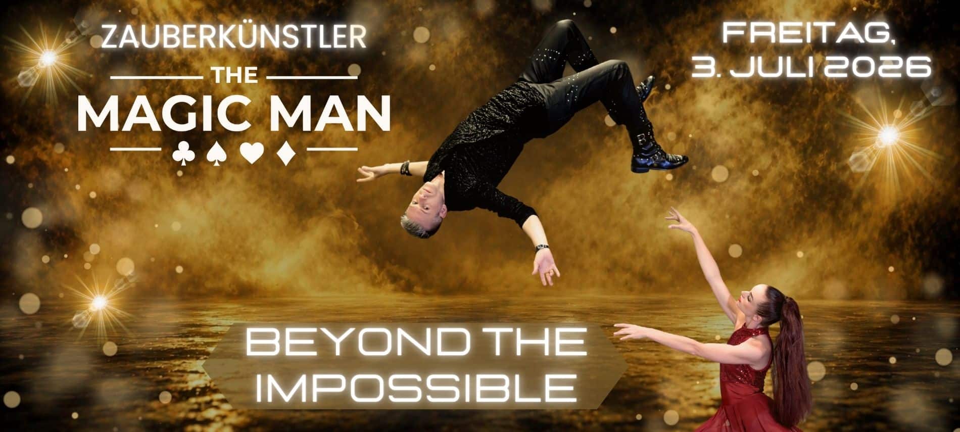 Zaubershow Staufen - MAGIC MAN Illusionist - Abendfüllende Show in Faustforum bei Freiburg