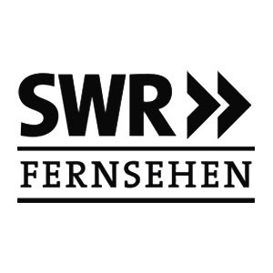 SWR Fernsehen Logo in Schwarz auf Weiß