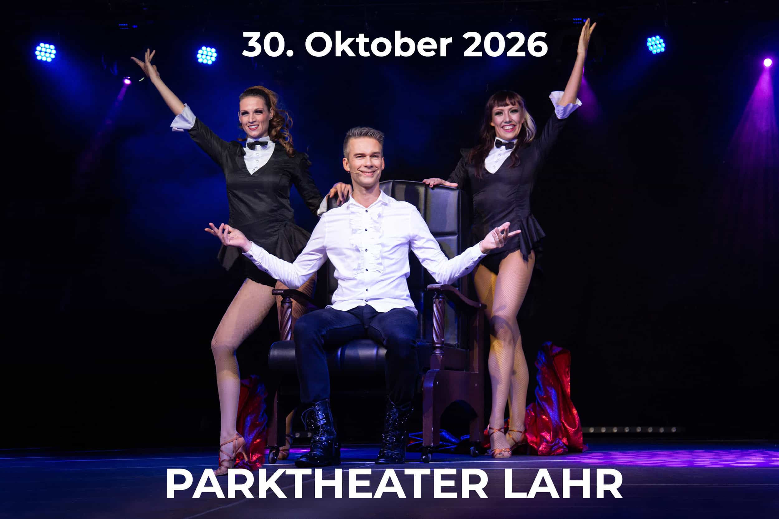 THE MAGIC MAN auf der Bühne im Parktheater Lahr